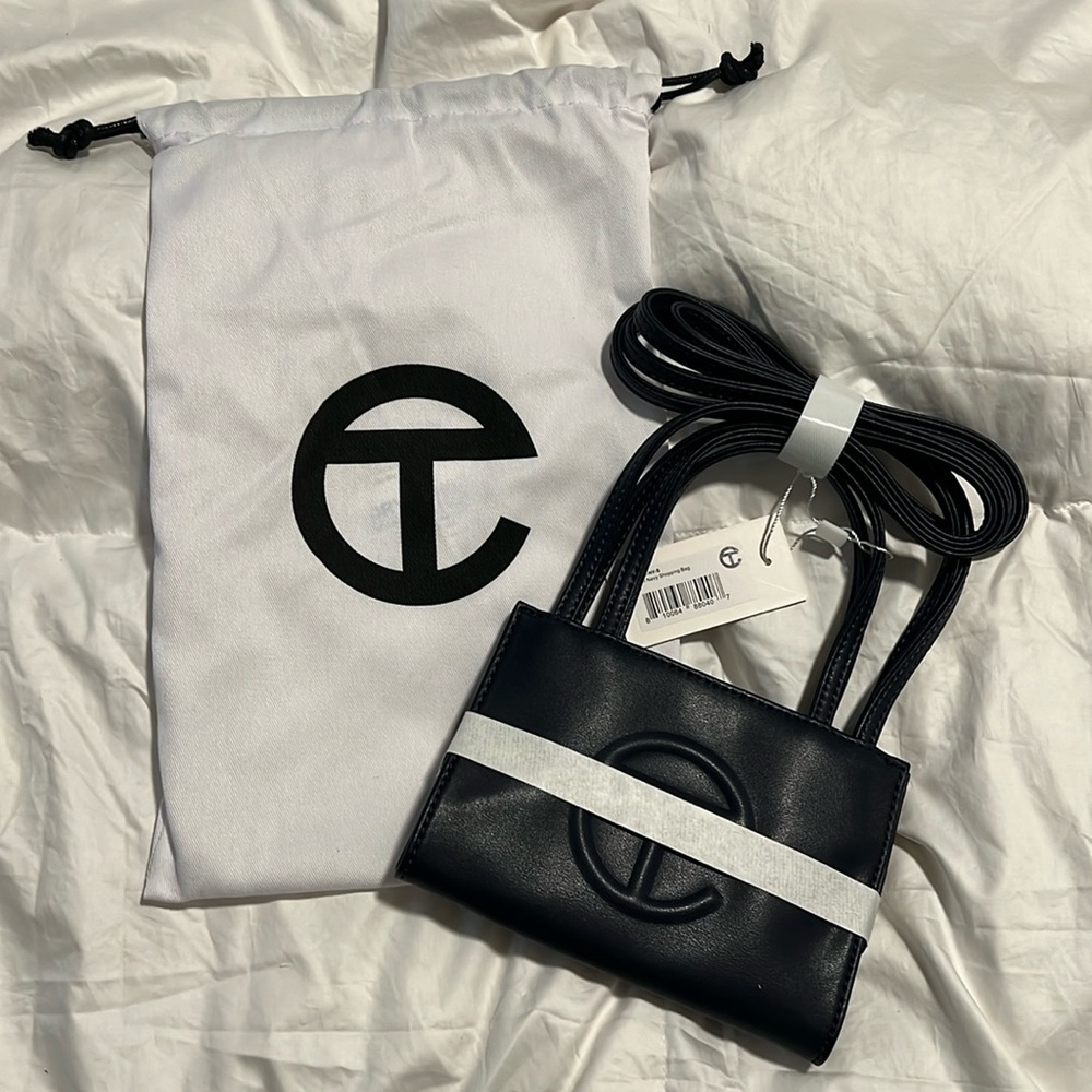 Telfar small shopping bag - navy